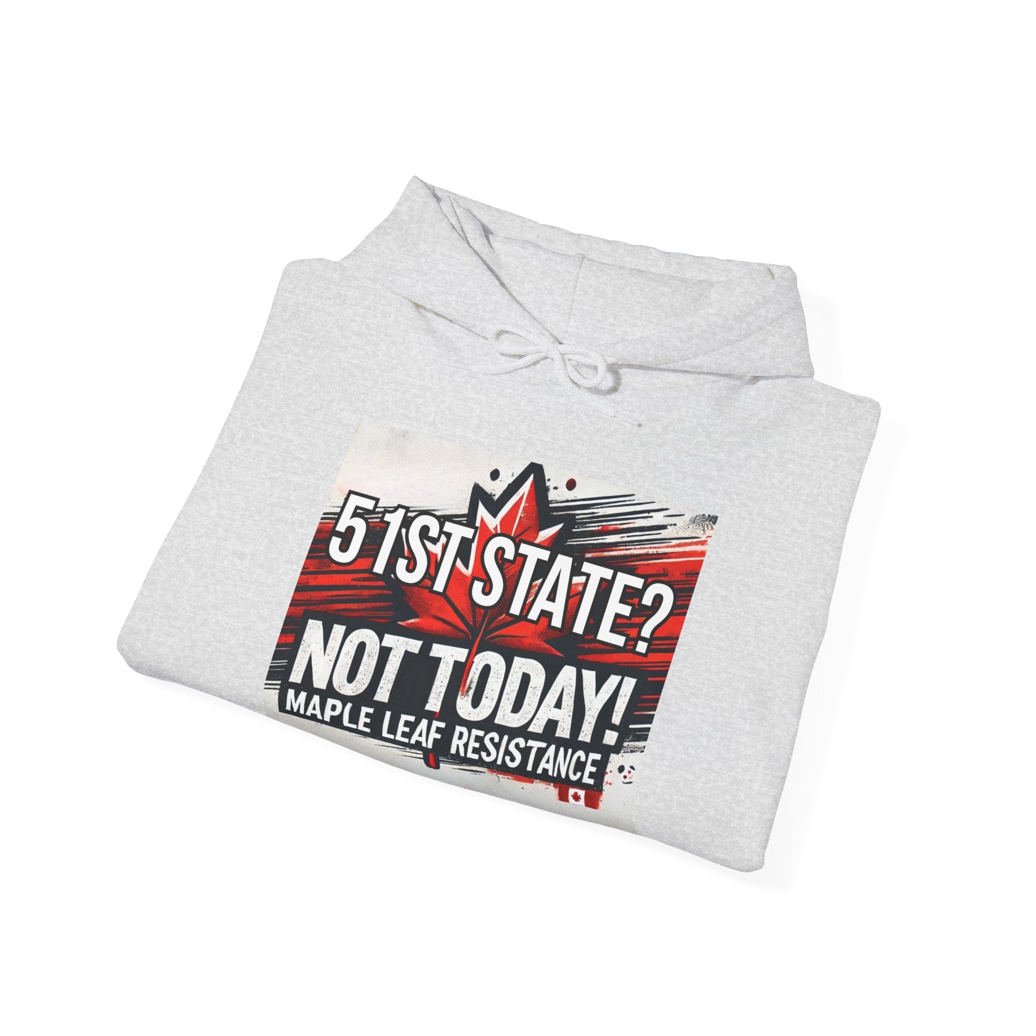 Canadian Pride Hooded Sweatshirt - 'True North Strong & Free' & Maple Leaf Resistance Design