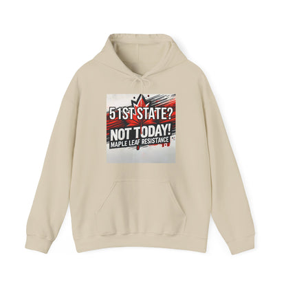 Canadian Pride Hooded Sweatshirt - 'True North Strong & Free' & Maple Leaf Resistance Design