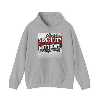 Canadian Pride Hooded Sweatshirt - 'True North Strong & Free' & Maple Leaf Resistance Design