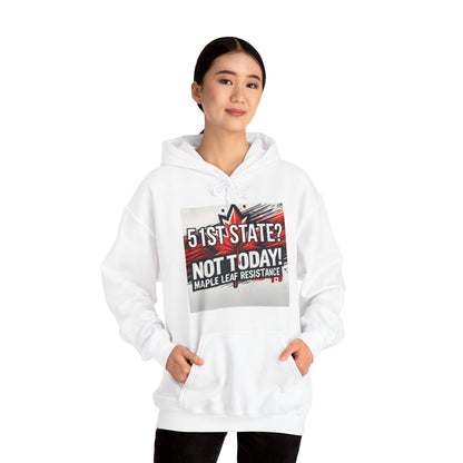 Canadian Pride Hooded Sweatshirt - 'True North Strong & Free' & Maple Leaf Resistance Design