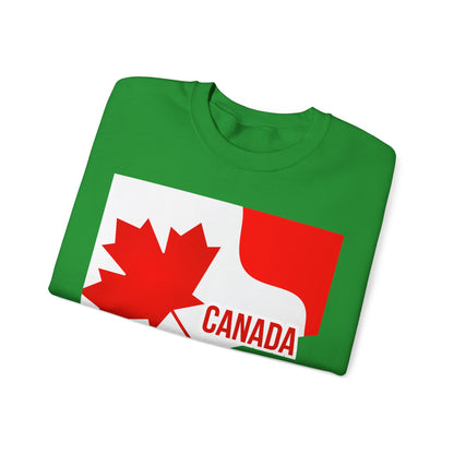 Unisex Heavy Blend™ Crewneck Sweatshirt – "Canada: Proudly Not the 51st State" | Cozy &amp; Bold Canadian Statement Piece