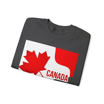 Unisex Heavy Blend™ Crewneck Sweatshirt – "Canada: Proudly Not the 51st State" | Cozy &amp; Bold Canadian Statement Piece