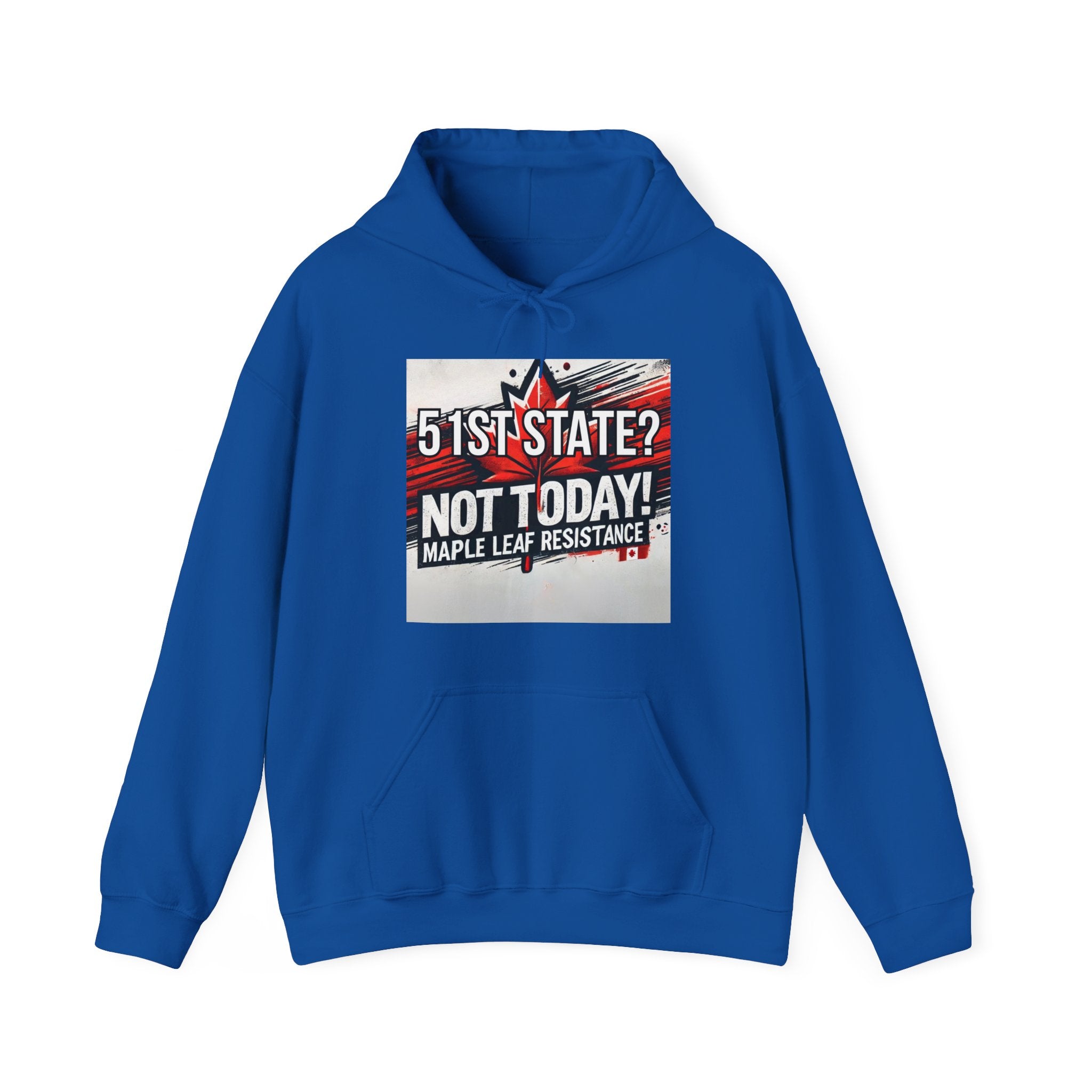 Canadian Pride Hooded Sweatshirt - 'True North Strong & Free' & Maple Leaf Resistance Design