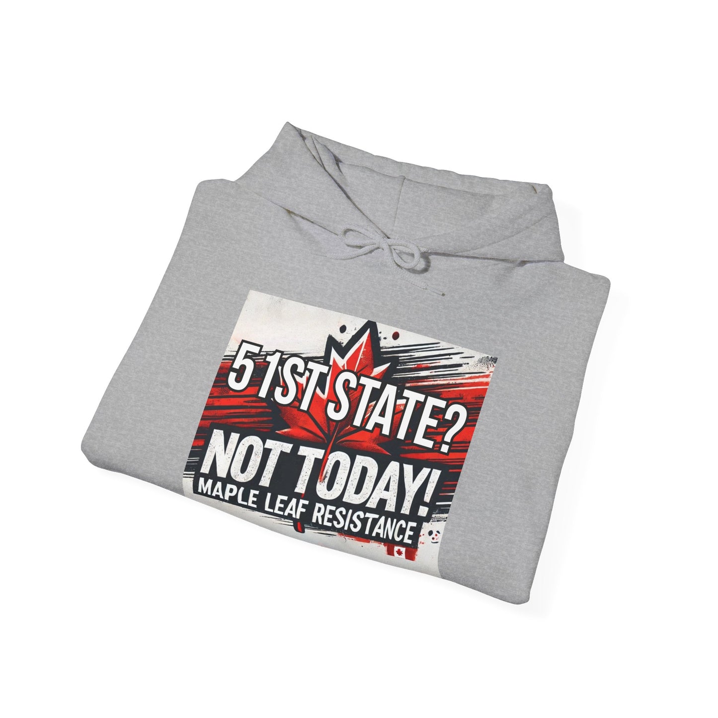 Canadian Pride Hooded Sweatshirt - 'True North Strong & Free' & Maple Leaf Resistance Design